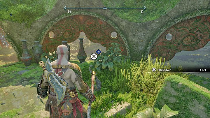 After lowering the bridge, go to the third ingredient from the picture - God of War Ragnarok: Cure for the Dead - walkthrough - God of War Ragnarok: Favors - Vanaheim - God of War Ragnarok Guide