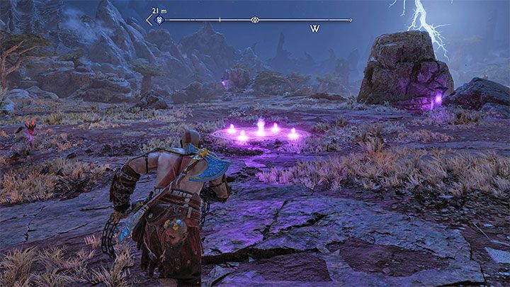 The Sigil Plate is in the central part of the region - we've shown it in the screenshot - God of War Ragnarok: Nocturnal Predator - walkthrough - God of War Ragnarok: Favors - Vanaheim - God of War Ragnarok Guide