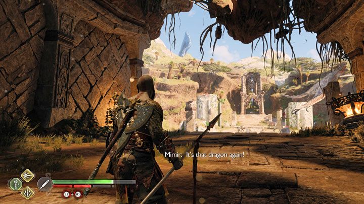 This favor starts in the southeastern part of the Sinkholes - God of War Ragnarok: The Burning Skies - walkthrough - God of War Ragnarok: Favors - Vanaheim - God of War Ragnarok Guide