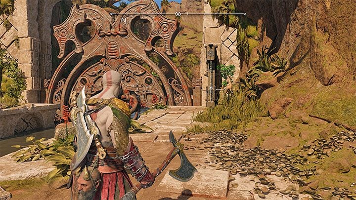 You have to deal with the Return of the River favor, involving opening the dam and flooding the Crater - God of War Ragnarok: The Burning Skies - walkthrough - God of War Ragnarok: Favors - Vanaheim - God of War Ragnarok Guide