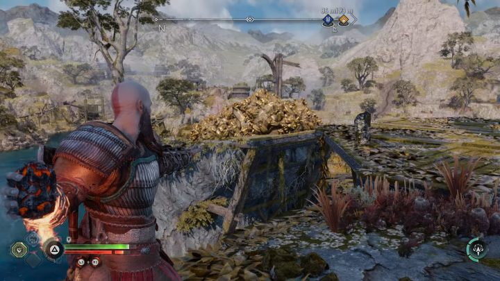 After destroying the nest, a container with bombs will appear in its place - God of War Ragnarok: The Weight of Chains - favor, walkthrough - God of War Ragnarok: Favors - Svartalfheim - God of War Ragnarok Guide