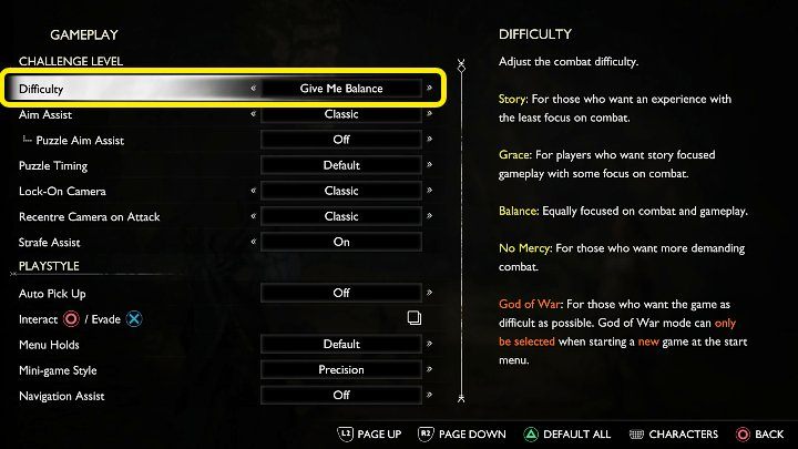 The difficulty in God of War Ragnarok can be changed at any point in-game - God of War Ragnarok: Difficulty levels - God of War Ragnarok: Basics - God of War Ragnarok Guide