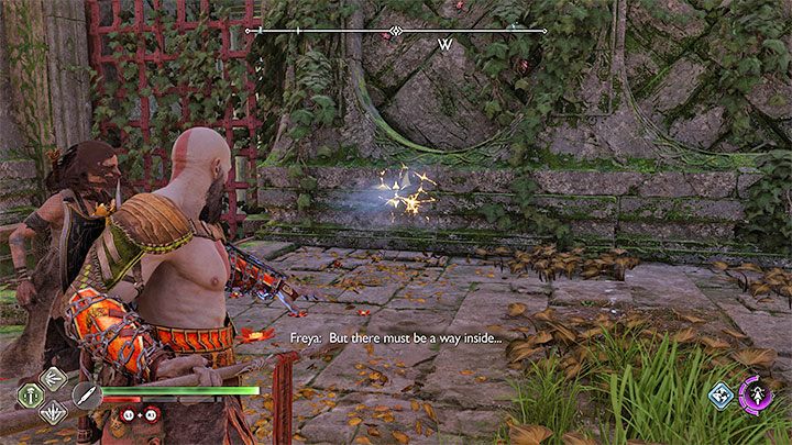 At the top, kill enemies - God of War Ragnarok: Return of the River - favor, walkthrough - God of War Ragnarok: Favors - Vanaheim - God of War Ragnarok Guide