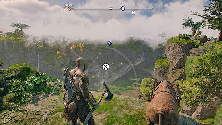 Reach the viewpoint at which Helka will stop - God of War Ragnarok: Scent of Survival - favor, walkthrough - God of War Ragnarok: Favors - Vanaheim - God of War Ragnarok Guide