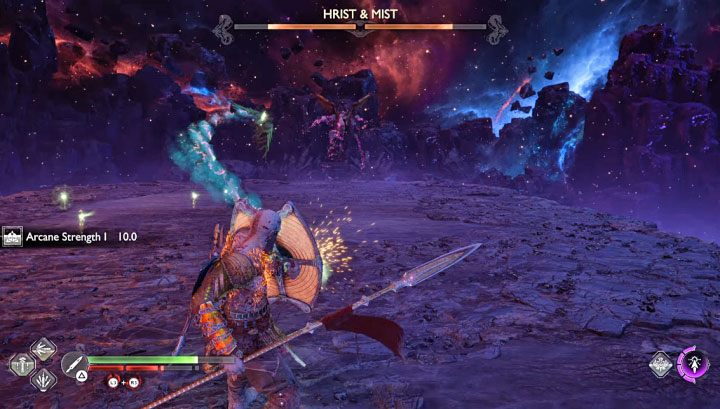 From now on, Hrist and Mist can use a combined attack - God of War Ragnarok: How to defeat Hrist and Mist, the Valkyries? - God of War Ragnarok: Bosses - God of War Ragnarok Guide
