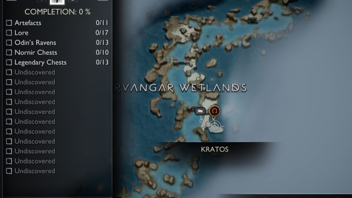 1 - God of War Ragnarok: Aurvangar Wetlands, Svartalfheim - secrets, collectibles - God of War Ragnarok: Svartalfheim - God of War Ragnarok Guide