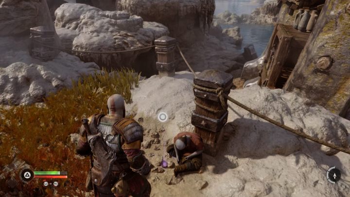 You'll find the artefact next to a corpse - God of War Ragnarok: Aurvangar Wetlands, Svartalfheim - secrets, collectibles - God of War Ragnarok: Svartalfheim - God of War Ragnarok Guide