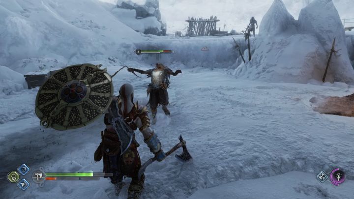 In each camp, you will find objects that you can use in battle - God of War Ragnarok: Animal Instincts - favor, walkthrough - God of War Ragnarok: Favors - Midgard - God of War Ragnarok Guide
