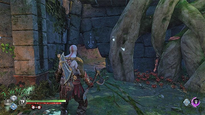 The legendary chest is hidden in ruins in the central part of the region - God of War Ragnarok: The Southern Wilds, Vanaheim - secrets, collectibles - God of War Ragnarok: Vanaheim - God of War Ragnarok Guide