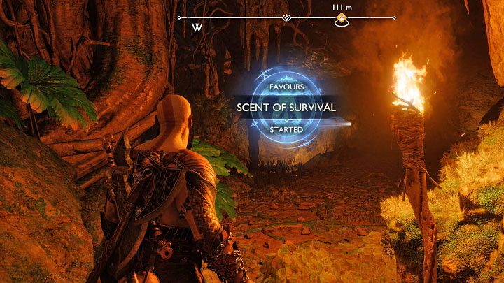 You can't miss this quest - it will start automatically shortly after completing the Creatures of Prophecy main quest(second visit to Vanaheim) - God of War Ragnarok: Western Barri Woods, Vanaheim - secrets, collectibles - God of War Ragnarok: Vanaheim - God of War Ragnarok Guide