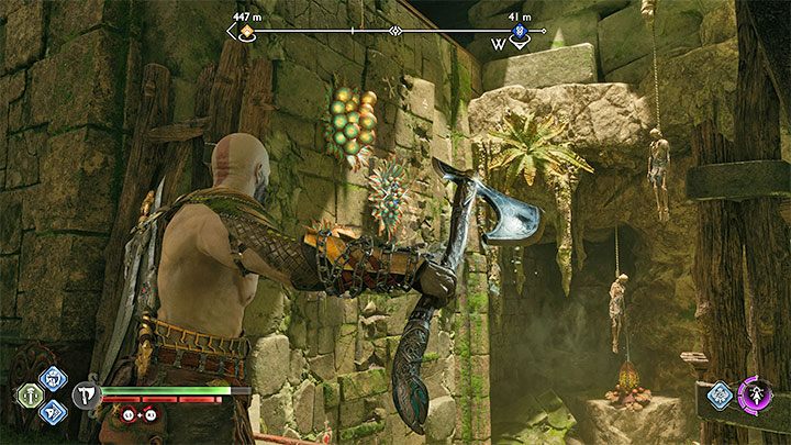 In the Veiled Passage, you must head north from the boat dock - God of War Ragnarok: The Veiled Passage, Vanaheim - secrets, collectibles - God of War Ragnarok: Vanaheim - God of War Ragnarok Guide