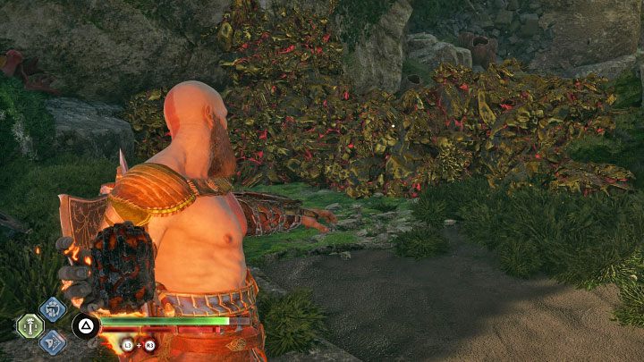 The rune chest is near the boat dock - God of War Ragnarok: The Veiled Passage, Vanaheim - secrets, collectibles - God of War Ragnarok: Vanaheim - God of War Ragnarok Guide