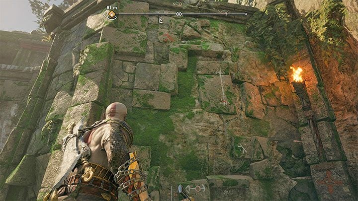 While in the ruins, find an interactive climb spot - it is shown in the screenshot - God of War Ragnarok: Lundas Lost Armor - finding 3 pieces of armor in Vanaheim - God of War Ragnarok: Labors - Vanaheim - God of War Ragnarok Guide