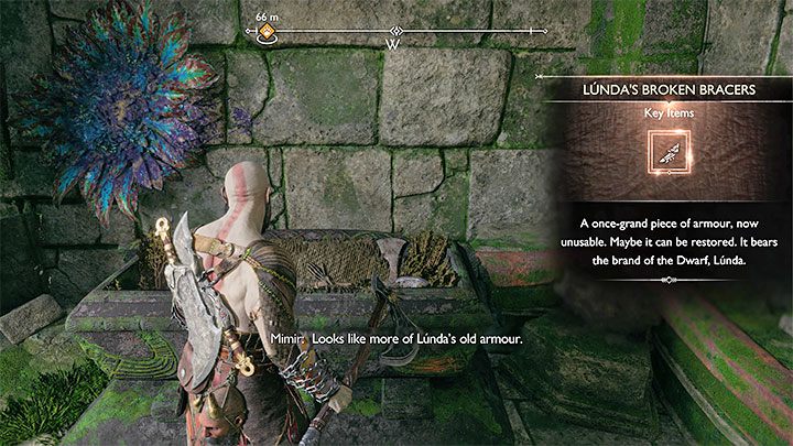 Up top, you'll find a red chest containing the damaged armor piece - God of War Ragnarok: Lundas Lost Armor - finding 3 pieces of armor in Vanaheim - God of War Ragnarok: Labors - Vanaheim - God of War Ragnarok Guide