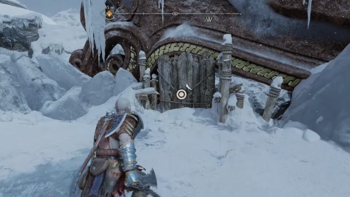 Break down the wooden door and return from the direction of the cave - God of War Ragnarok: The Oarsmen, Midgard - secrets, collectibles - God of War Ragnarok: Midgard - God of War Ragnarok Guide