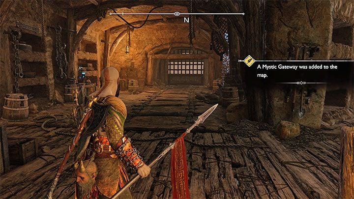 Finally, you should reach a place where you receive a message saying that the Applecore Mythic Gateway has been unlocked - God of War Ragnarok: Returning to The Applecore and Jarnsmida Pitmines - God of War Ragnarok: Completing 100% of maps - God of War Ragnarok Guide