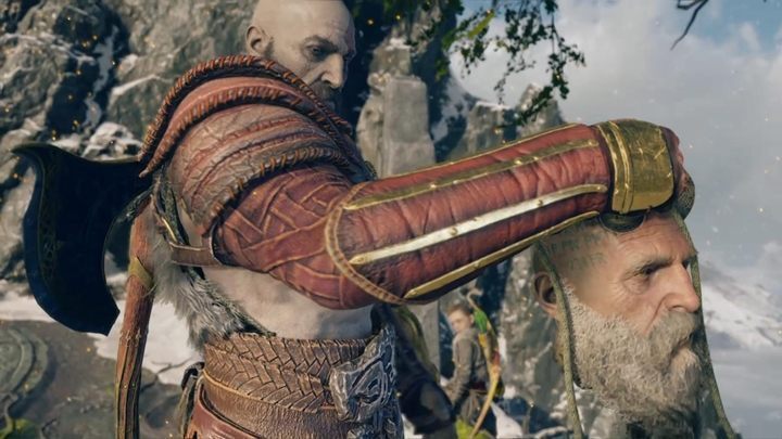 A cut-scene awaits you at the top, during which you will get the head of Mimir - God of War: Inside the Mountain - Walkthrough - Walkthrough - God of War Guide