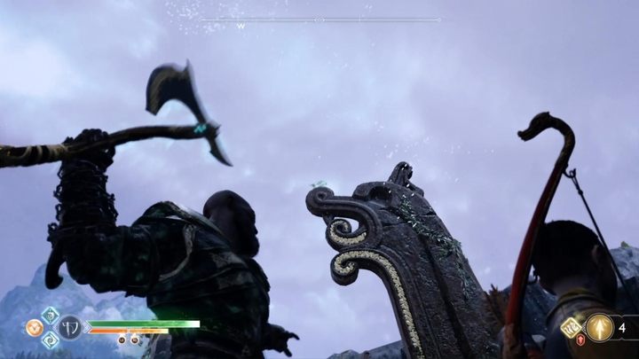 Commentary: The Raven is sitting atop the figure - God of War: Council of Valkyries - all collectibles list - Shores of Nine - God of War Guide