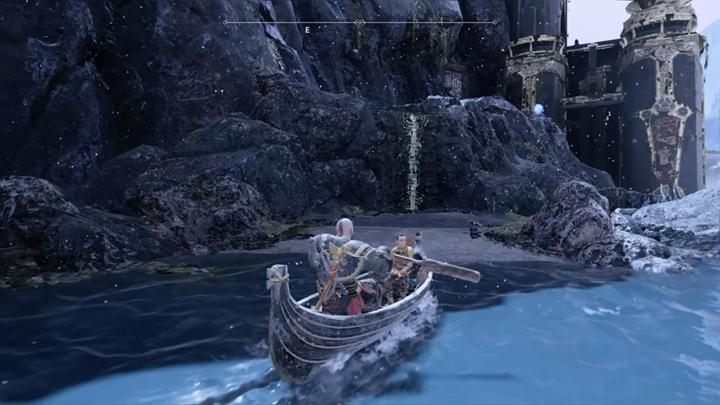 Commentary: You have to reach this isle in the boat (leftwards of Tower of Alfheim) and close the tear - God of War: Council of Valkyries - all collectibles list - Shores of Nine - God of War Guide
