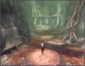 Use your blades to jump to the other side of the swamp - God of War 2: The Ruins of the Forgotten - Walkthrough - God of War 2 Game Guide & Walkthrough
