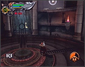 You are now in a big room with a button in the center - God of War 2: The Ruins of the Forgotten - Walkthrough - God of War 2 Game Guide & Walkthrough