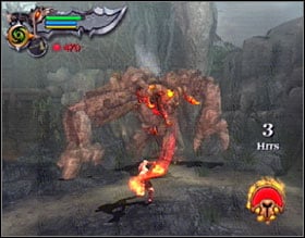 Youll reach a huge bog that you have to cross using the turnstiles placed on big metal wheels - God of War 2: The Ruins of the Forgotten - Walkthrough - God of War 2 Game Guide & Walkthrough