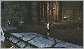 Push it to the circle (while eliminating the Harpies) and block the mechanism so that it cant return to its default position - Walkthrough - Palace of Hades | Walkthrough - Walkthrough - God of War 3 Game Guide & Walkthrough