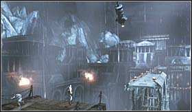 Here youll have to go through the toughest platforming section in the game - Walkthrough - Olympian Citadel | Walkthrough - Walkthrough - God of War 3 Game Guide & Walkthrough