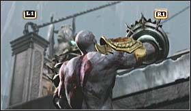 Save yourself from falling down by quickly pressing Circle and then L1 and R1 - Walkthrough - The Forum | Walkthrough - Walkthrough - God of War 3 Game Guide & Walkthrough