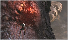 Cronos will change position and you will have to climb up his arm - Walkthrough - The Pit of Tartarus and Cronos | Walkthrough - Walkthrough - God of War 3 Game Guide & Walkthrough