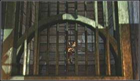 Go through the opened grating, grab the ladder and head up - Walkthrough - The Labyrinth | Walkthrough - Walkthrough - God of War 3 Game Guide & Walkthrough