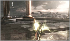 Go forward and glide towards the terrace - Walkthrough - Zeus | Walkthrough - Walkthrough - God of War 3 Game Guide & Walkthrough