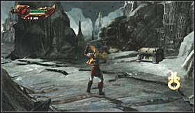 A very visible chest, almost at the center of the path, at the early stage of Tartarus level - Trophies - Phoenix Feathers | Trophies - Trophies - God of War 3 Game Guide & Walkthrough