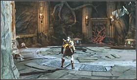 After getting the bow of Apollo, head to the previously blocked passage and go through it (saving the progress the game a bit later) - Trophies - Minotaur Horns | Trophies - Trophies - God of War 3 Game Guide & Walkthrough