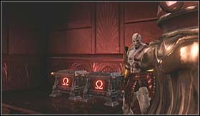 Before you leave Aphrodites Chamber (during the first visit) through the Hyperions gate, collect the items located in the room - Trophies - Minotaur Horns | Trophies - Trophies - God of War 3 Game Guide & Walkthrough