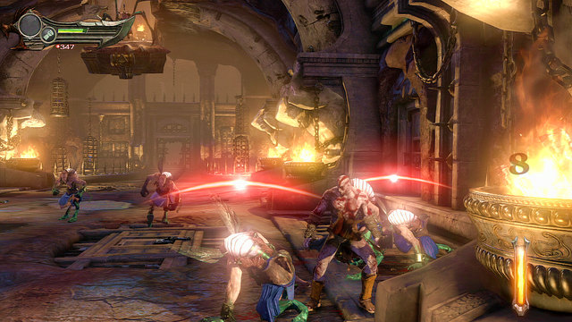 Running the tunnel after Fury youll see a short cut scene and will fight against prisoners controlled by parasites - Chasing the Fury - Chapter 1: Prison of the Damned - God of War: Ascension - Game Guide and Walkthrough