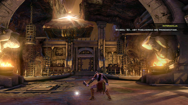 After fight move to a white light on the ground and press action button - Chasing the Fury - Chapter 1: Prison of the Damned - God of War: Ascension - Game Guide and Walkthrough