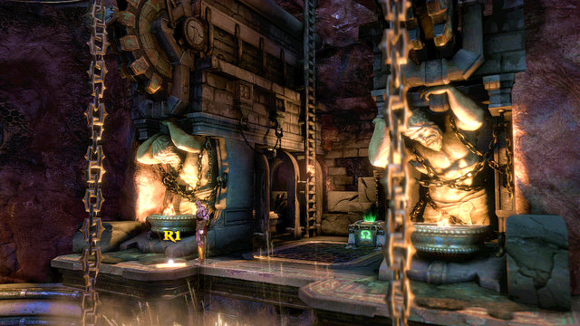 After finishing the climb, pick up Letter from the Scribe of Hecatonchires open green chest and use a ladder - Second fight with the Hand of Hecatonchires - Chapter 3: The Guard House - God of War: Ascension - Game Guide and Walkthrough