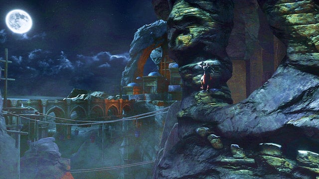 After that jump onto a wall on left, and climb left - Fire of Ares and Mill-Wheel - Chapter 5: The Village of Kirra - God of War: Ascension - Game Guide and Walkthrough