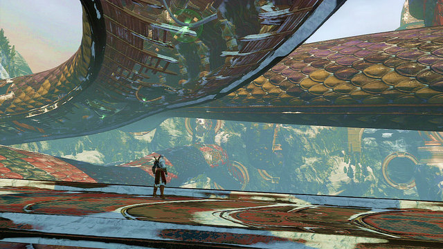 Youll reach a yellow snake with glowing points at which you can catch - The Red Snake - Chapter 7: The Tower of Delphi - God of War: Ascension - Game Guide and Walkthrough