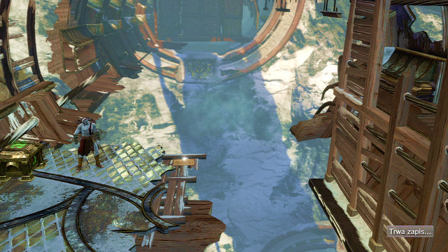 After climbing on a small wall, take health or mana from the flashing chest and pick up Oracle Seeker Note just from the chest - Walkthrough - Chapter 8: The Pythons Belly - God of War: Ascension - Game Guide and Walkthrough