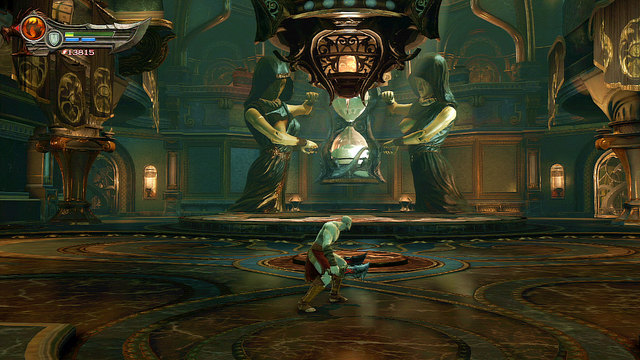 There are few useful items in the chamber - White Hourglass - Chapter 11: Delphi Catacombs - God of War: Ascension - Game Guide and Walkthrough