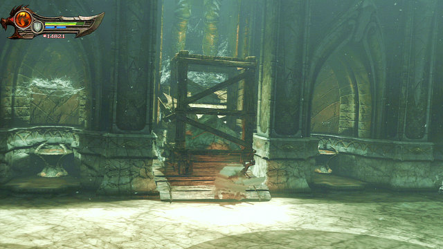 Use ladder and sniff gas - White Hourglass - Chapter 11: Delphi Catacombs - God of War: Ascension - Game Guide and Walkthrough