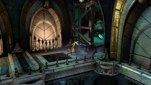 After that return to the recently used fountain - White Hourglass - Chapter 11: Delphi Catacombs - God of War: Ascension - Game Guide and Walkthrough