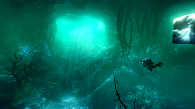 Swimming right and forward youll get through another hole in the wall and emerge a moment later - Walkthrough - Chapter 15: The Grotto - God of War: Ascension - Game Guide and Walkthrough