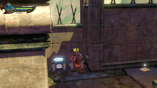 After returning to the main path, go to its end and look to an alley on left - Walkthrough - Chapter 16: Prison of the Damned (pt. 2) - God of War: Ascension - Game Guide and Walkthrough