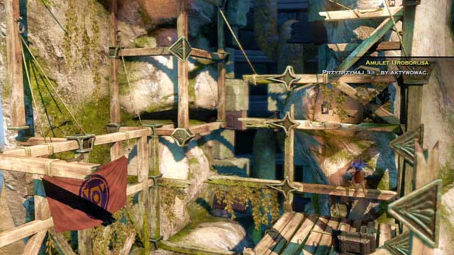 Open the green chest and go onto a wall and climb - Climbing the Foot - Chapter 19: The Foot of Apollo - God of War: Ascension - Game Guide and Walkthrough