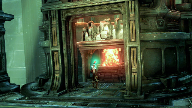 Place this coal back onto its place and use Amulet - Lighting the Furnace - Chapter 23: The Furnace - God of War: Ascension - Game Guide and Walkthrough