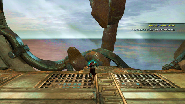 After a battle approach the big chain and regenerate it - Walkthrough - Chapter 24: The Shoulder of Apollo - God of War: Ascension - Game Guide and Walkthrough