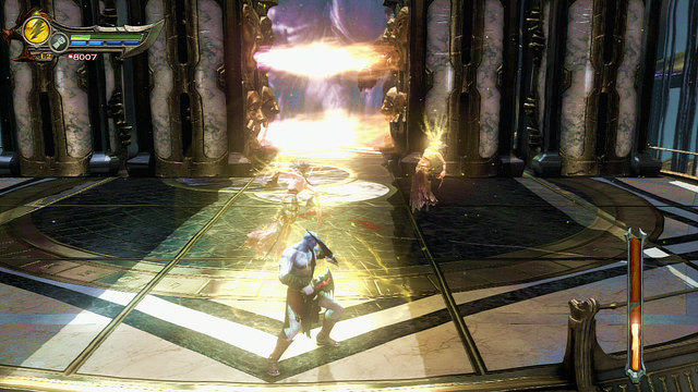 When enemies start to run out, act carefully and save mana - Walkthrough - Chapter 28: The Trial of Archimedes - God of War: Ascension - Game Guide and Walkthrough